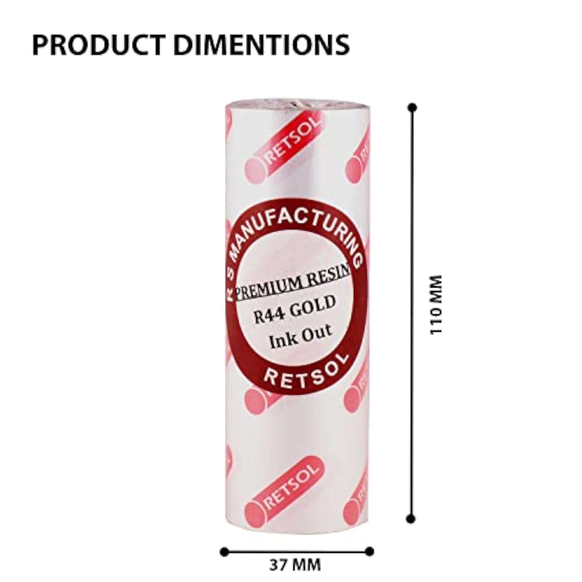 Thermal Transfer Barcode Labels Ribbon, 110mm x 300m
